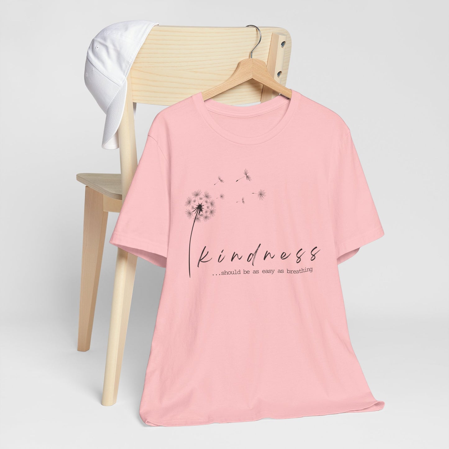 Women's inspirational kindness tee, girls motivational summer t-shirt, Mothers casual mindful top, values caring activewear, happy shirt