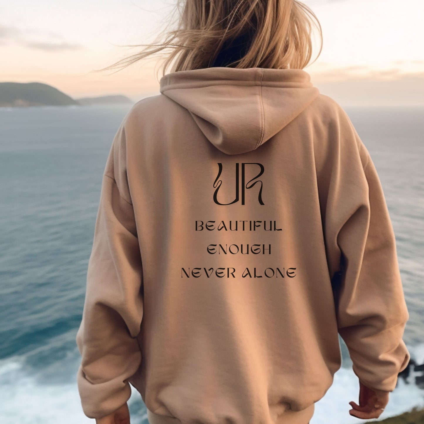 U R Beautiful hoodie, Heavy Blend™ Hooded Sweatshirt, Inspirational winter top, Motivational top