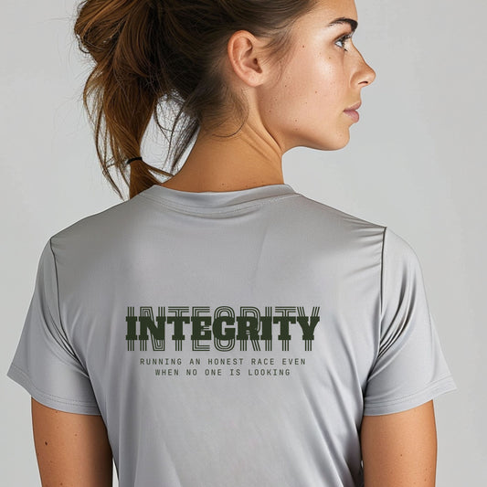 Integrity Moisture Wicking Tee, sports running t-shirt, unisex sportwear, gift for him/her, summer activewear shirt, inspirational sporting top