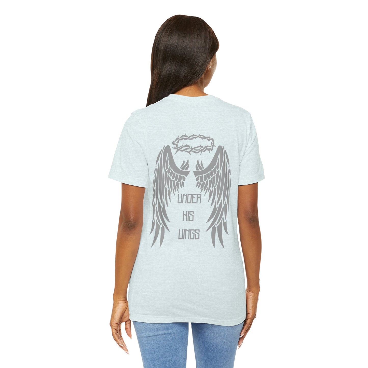 Under his Wings Christian tee, inspirational t-shirt, gift for her/him, friend gift, Jesus lover